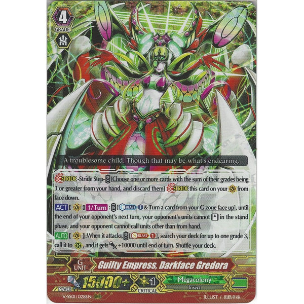 Guilty Empress, Darkface Gredora - V-SS01/028EN RRR - Triple Rare