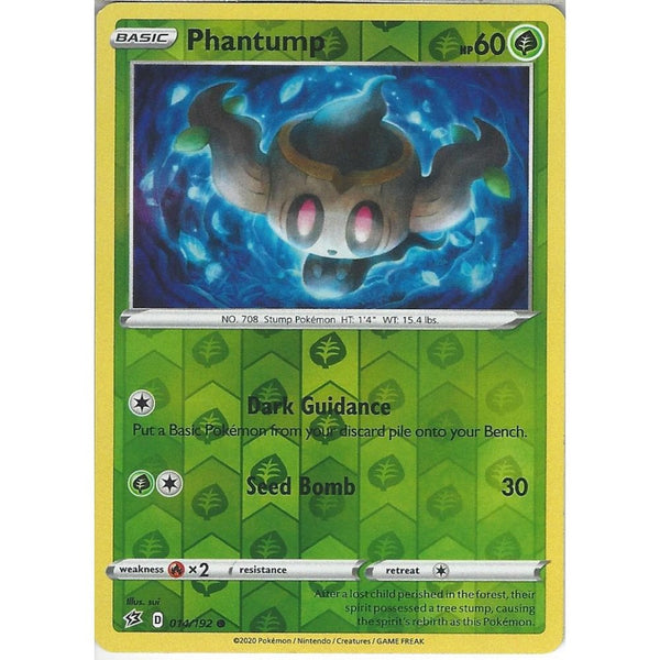 014/192 Phantump | Common Reverse Holo Card | Sword & Shield Rebel Cla