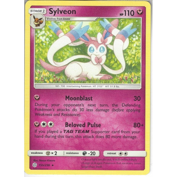 155/236 Sylveon | Rare Card | SM12 Cosmic Eclipse