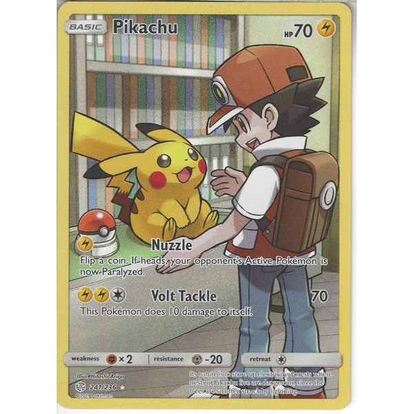 241/236 Pikachu | Secret Rare Card | SM12 Cosmic Eclipse - Recaptured LTD 241/236 Pikachu | Secret Rare Card | SM12 Cosmic Eclipse - Recaptured LTD