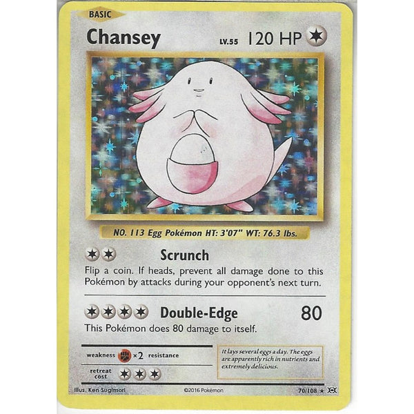Chansey Lv.55 70/108 | Rare Holo Card | XY Evolutions
