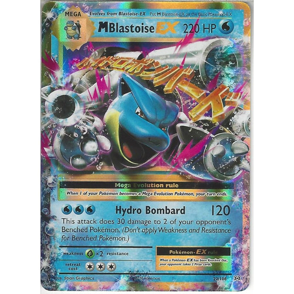 Mega Blastoise EX 22/108 | Rare Holo EX Card | XY Evolutions - Recaptured LTD Mega Blastoise EX 22/108 | Rare Holo EX Card | XY Evolutions - Recaptured LTD