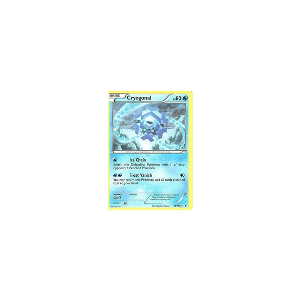 pokemon cryogonal card Pokemon Black & White Noble Victories: CRYOGONAL 33/101 RARE CARD