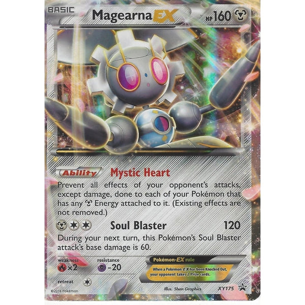 magearna ex pokemon card price XY Steam Siege Ultra Rare #75 this Pokemons Soul Blaster attacks base damage is 60. Pokemon - MAGEARNA EX XY175
