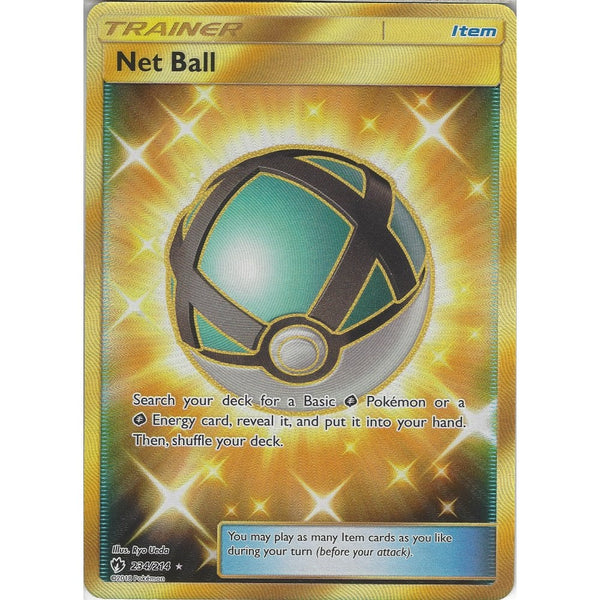 Pokemon Net Ball - 234/214 - Secret Rare Card - SM8 Lost Thunder