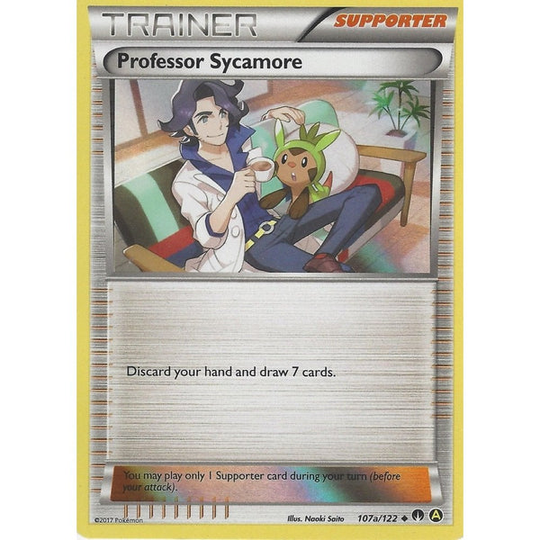 Pokemon PROMO CARD: PROFESSOR SYCAMORE - Trainer - 107a/122 - Holo