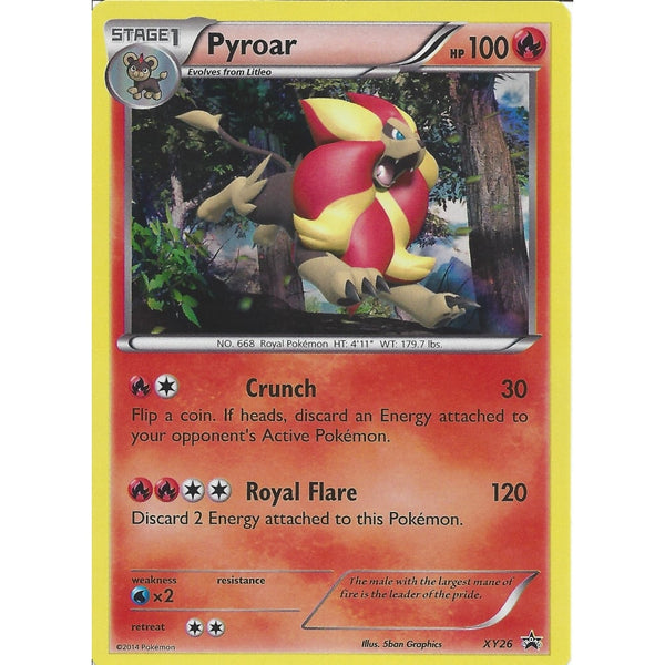 Pokemon PYROAR XY26 PROMO HOLO - FROM THE COLLECTORS BOX - BLACK STAR