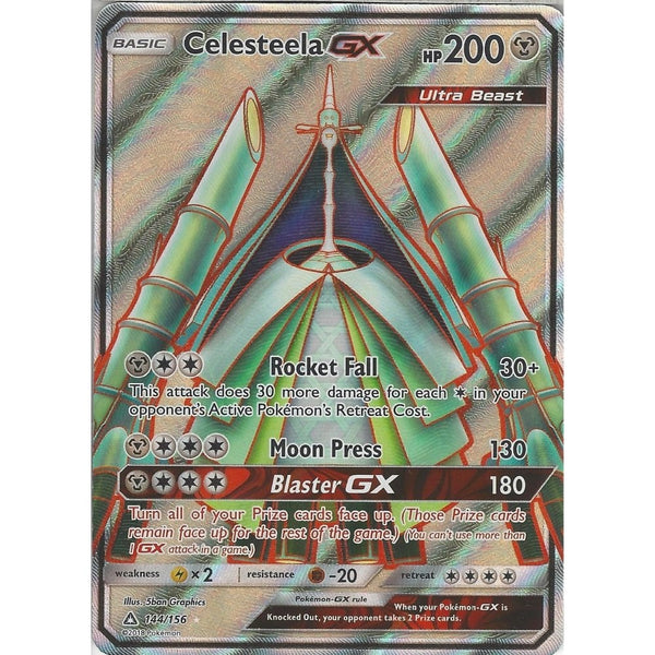 Pokemon SM-5 Ultra Prism Card: Celesteela GX - 144/156 - Full Art Ultr -  Recaptured LTD