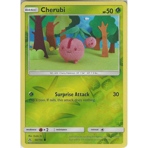 cherubi pokemon card value Pokemon SM-5 Ultra Prism Card: Cherubi - 10/156 - Reverse Holo