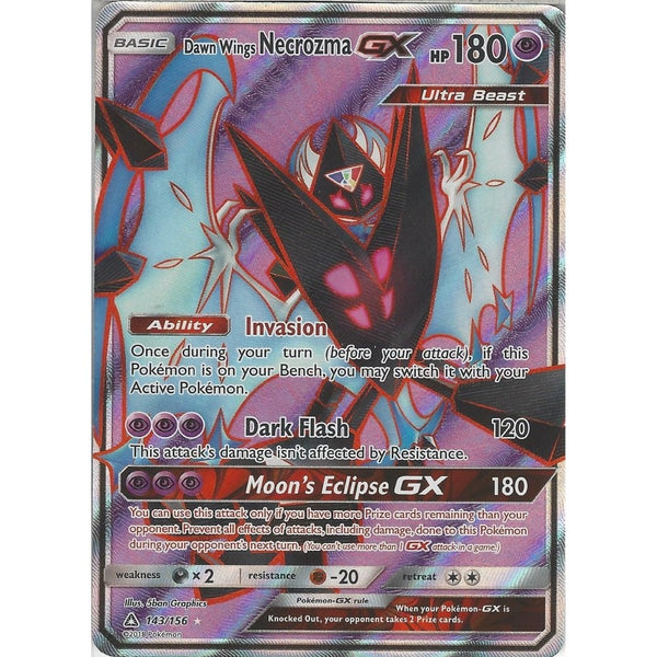 necrozma pokemon card SM-5 Ultra Prism Card: Dawn Wings GX - 143/156 - Full Attack 3 Pokémon Mega S Mewtwo Quantity:1 Sealed Case (12 Booster Boxes) Poison