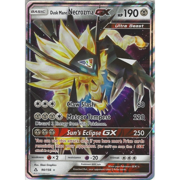 Lunala, Solgaleo & Necrozma - 3 Card Holo Pokémon Card Set