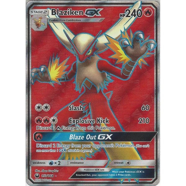 Pokemon SM Celestial Storm Card: Blaziken GX - 153/168 Full Art Ultra