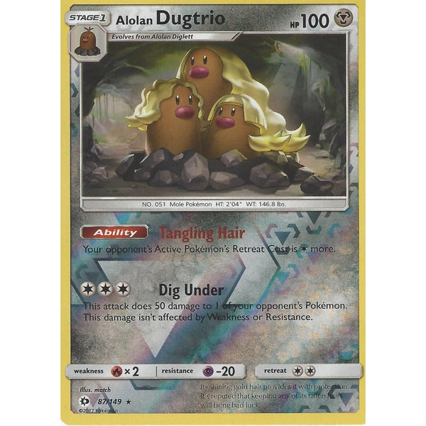 alolan dugtrio pokemon card 208/191 IR Illustration rare Surging Sparks SV8 NM 30 Retreat Cost eBay Auction Item 275285972635 TCG