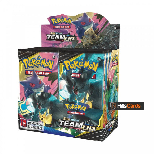 Pokemon Sun & Moon Team Up Sealed Booster Box of 36 Packs SM-9