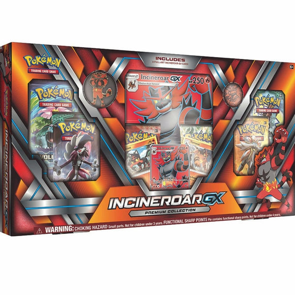 Pokemon TCG Incineroar GX Premium Collection Box: Inc Booster Packs +P