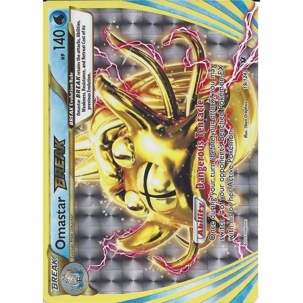 Pokemon XY FATES COLLIDE - OMASTAR BREAK 19/124 HOLO
