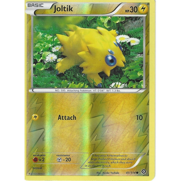 POKEMON XY STEAM SIEGE CARD - JOLTIK 41/114 REVERSE HOLO - Recaptured LTD POKEMON XY STEAM SIEGE CARD - JOLTIK 41/114 REVERSE HOLO - Recaptured LTD