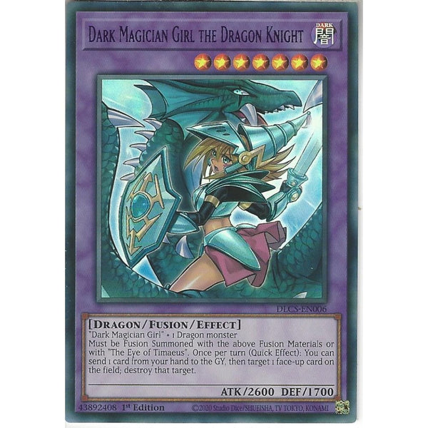 dragon knight yugioh card DLCS-EN006 Dark Magician Girl the Dragon Knight (alternate art) | 1st