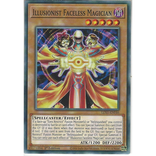 LDS1-EN046 Illusionist Faceless Magician | 1st Edition | Common Card