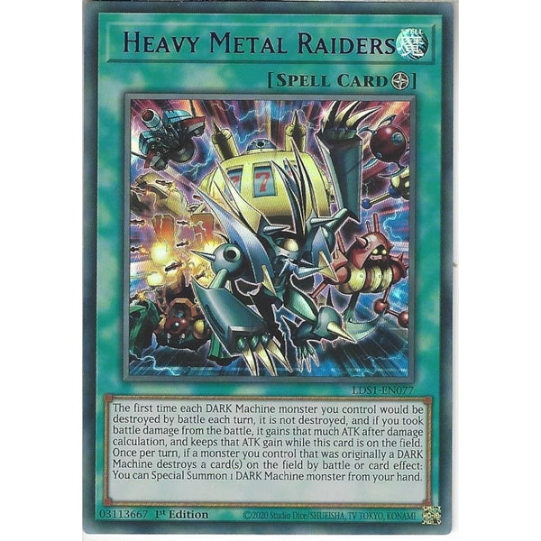 LDS1-EN077 Heavy Metal Raiders | 1st Edition | Purple Ultra Rare