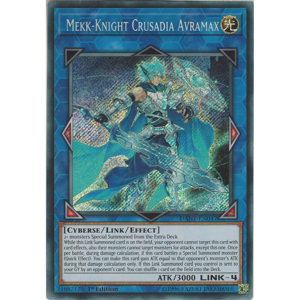 yugioh mekk knight cards Mekk-Knight Crusadia Avramax - DANE-EN047 - Secret Rare Card - 1st Edi