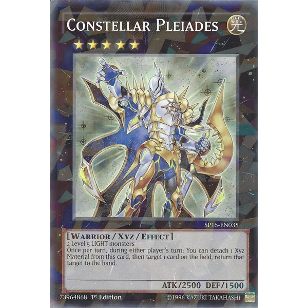 Yu-Gi-Oh CONSTELLAR PLEIADES - SHATTERFOIL RARE - SP15-EN035 - 1st Edi - Recaptured LTD Yu-Gi-Oh CONSTELLAR PLEIADES - SHATTERFOIL RARE - SP15-EN035 - 1st Edi - Recaptured LTD