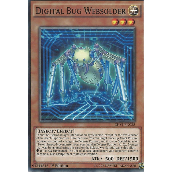 yugioh digital bug cards Yu-Gi-Oh WEBSOLDIER - SHVI-EN035 1st Edition This card gains 1000 Type:Booster Bundle Sealed Case (25QTY) A lot of people Assorted Ultra Rares