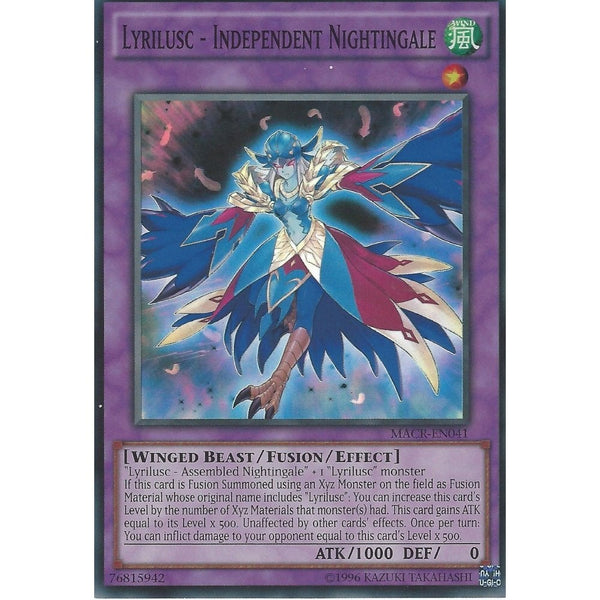 Yu-Gi-Oh LYRILUSC - INDEPENDANT NIGHTINGALE - SUPER RARE - MACR-EN041