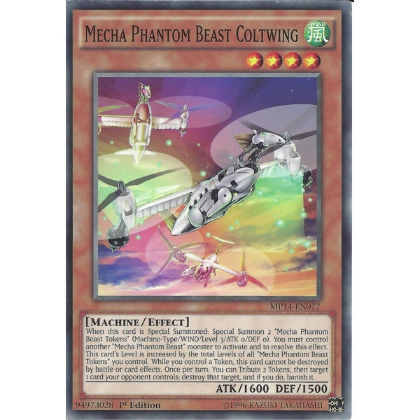 Yu-Gi-Oh MECHA PHANTOM BEAST COLTWING - MP14-EN077 - 1st Edition