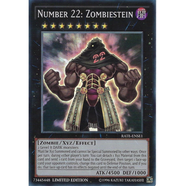 Yu-Gi-Oh NUMBER 22: ZOMBIESTEIN - Super Rare - RATE-ENSE1 -Limited Edi