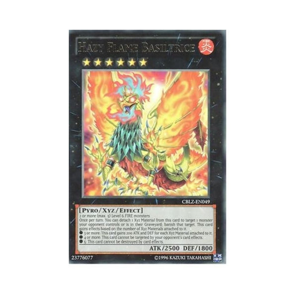 Yu-Gi-Oh Rare Card: HAZY FLAME BASILTRICE - CBLZ-EN049 - Recaptured LTD Yu-Gi-Oh Rare Card: HAZY FLAME BASILTRICE - CBLZ-EN049 - Recaptured LTD