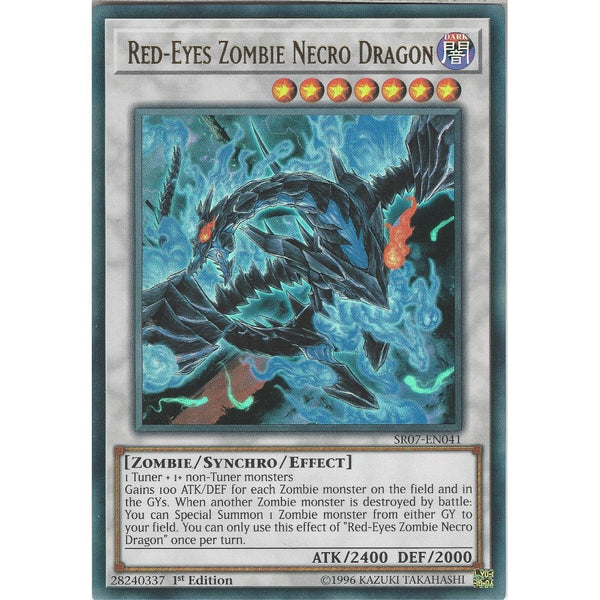 Yu-Gi-Oh Red-Eyes Zombie Necro Dragon - SR07-EN041 - Ultra Rare Card