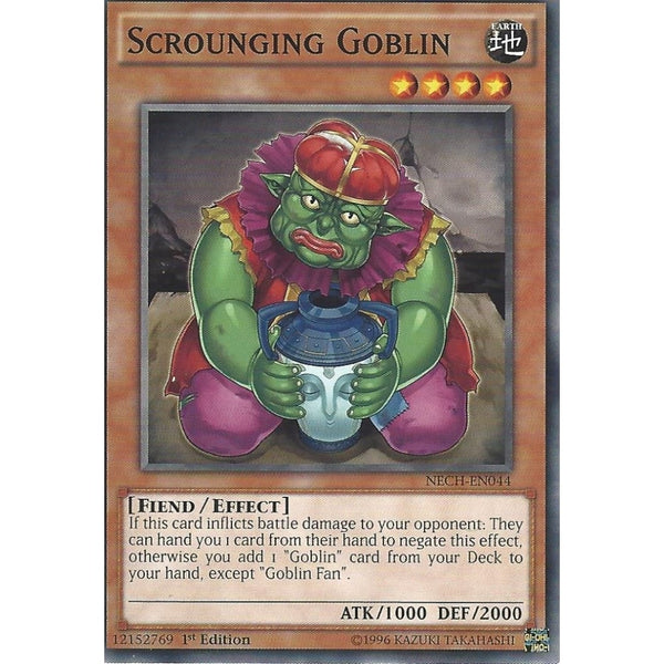 Yu-Gi-Oh SCROUNGING GOBLIN - NECH-EN044 - 1st Edition