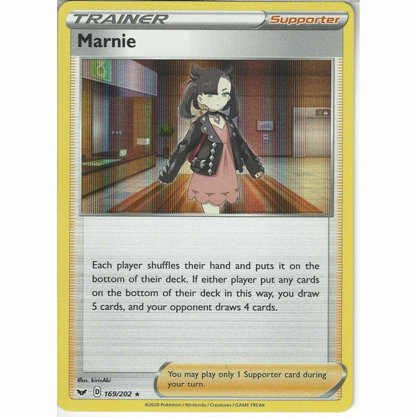 169/202 Marnie | Rare Holo Card | Pokemon TCG Sword and Shield S&amp;amp;S Base Set - Recaptured LTD