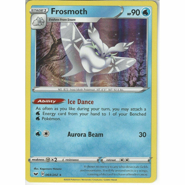064/202 Frosmoth | Rare Holo Card | Pokemon TCG Sword and Shield S&amp;amp;S Base Set - Recaptured LTD