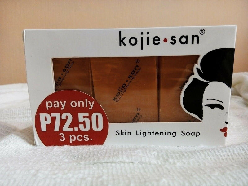 Kojie San Skin Lightening Soap 3 x 65g Kojic Acid Whitening Official