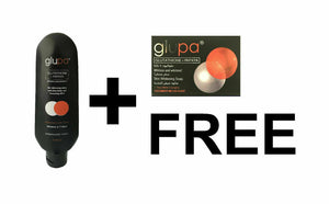 Glupa Glutathione amp; Papaya Skin Lightening Lotion 100ml + Glupa Soap 30g FREE