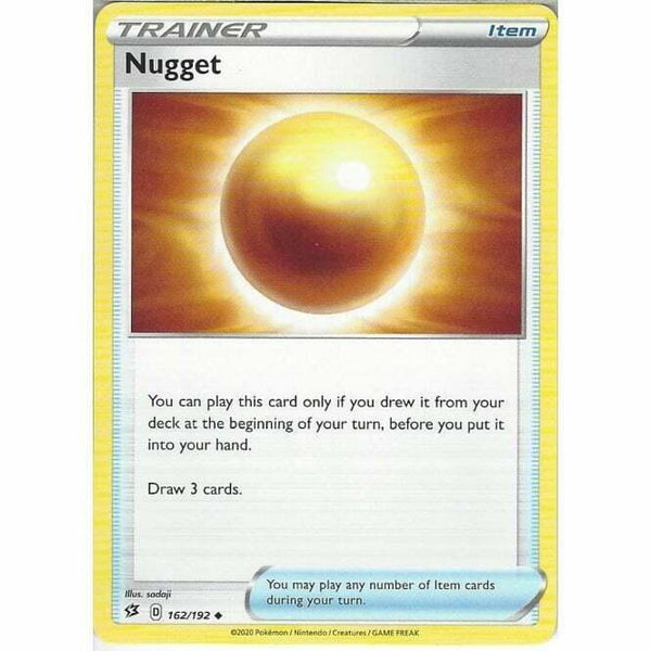162/192 Nugget Uncommon Card Pokemon Sword &amp;amp; Shield Rebel Clash - Recaptured LTD