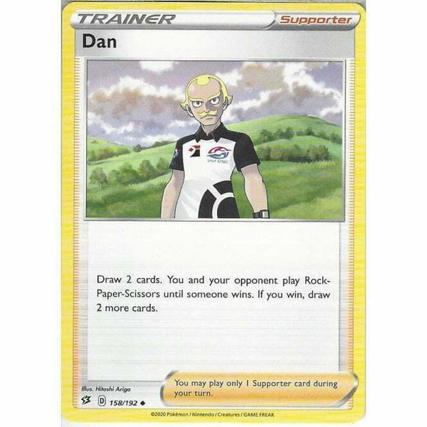 158/192 Dan Uncommon Card Pokemon Sword &amp;amp; Shield Rebel Clash - Recaptured LTD