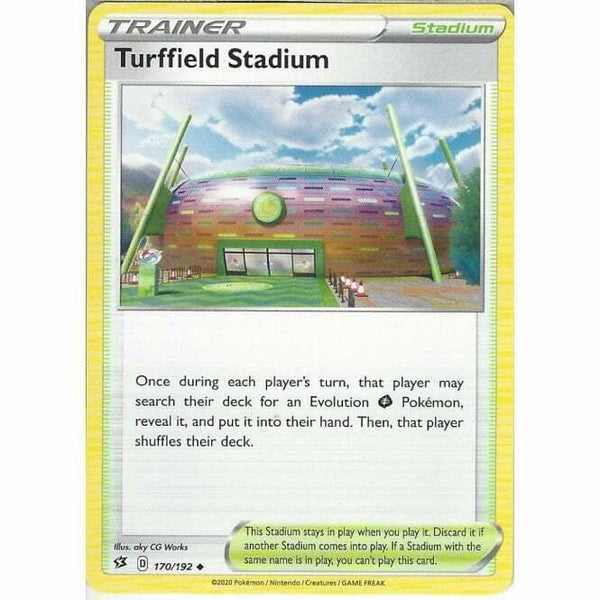 170/192 Turffield Stadium Uncommon Card Pokemon Sword &amp;amp; Shield Rebel Clash - Recaptured LTD