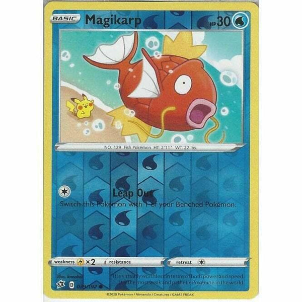 039/192 Magikarp Common Reverse Holo Card Pokemon Sword & Shield Rebel Clash - Recaptured LTD