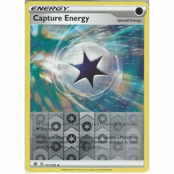 171/192 Capture Energy Uncommon Reverse Holo Card Sword & Shield Rebel Clash - Recaptured LTD