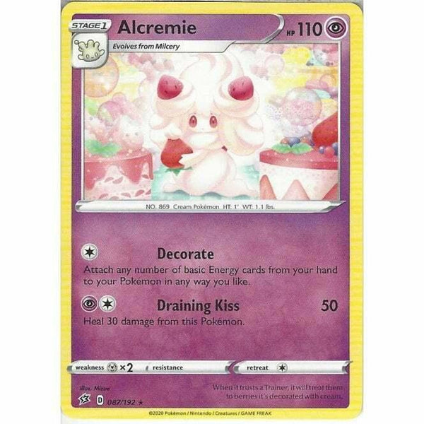 087/192 Alcremie Rare Card Pokemon Sword & Shield Rebel Clash - Recaptured LTD