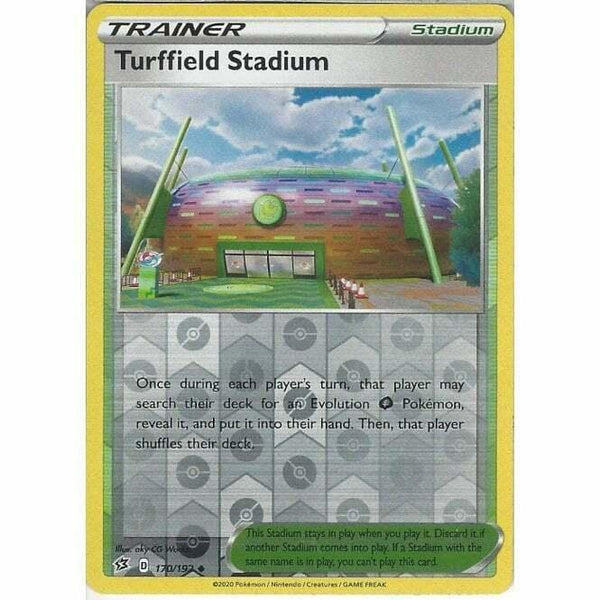 170/192 Turffield Stadium Uncommon Reverse Holo Card Sword & Shield Rebel Clash - Recaptured LTD