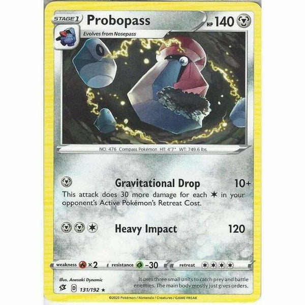 131/192 Probopass Rare Card Pokemon Sword & Shield Rebel Clash - Recaptured LTD