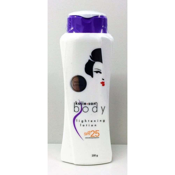 100% Genuine Kojie San Kojic Body Skin Lightening Lotion 250g WITH spf25 - Recaptured LTD