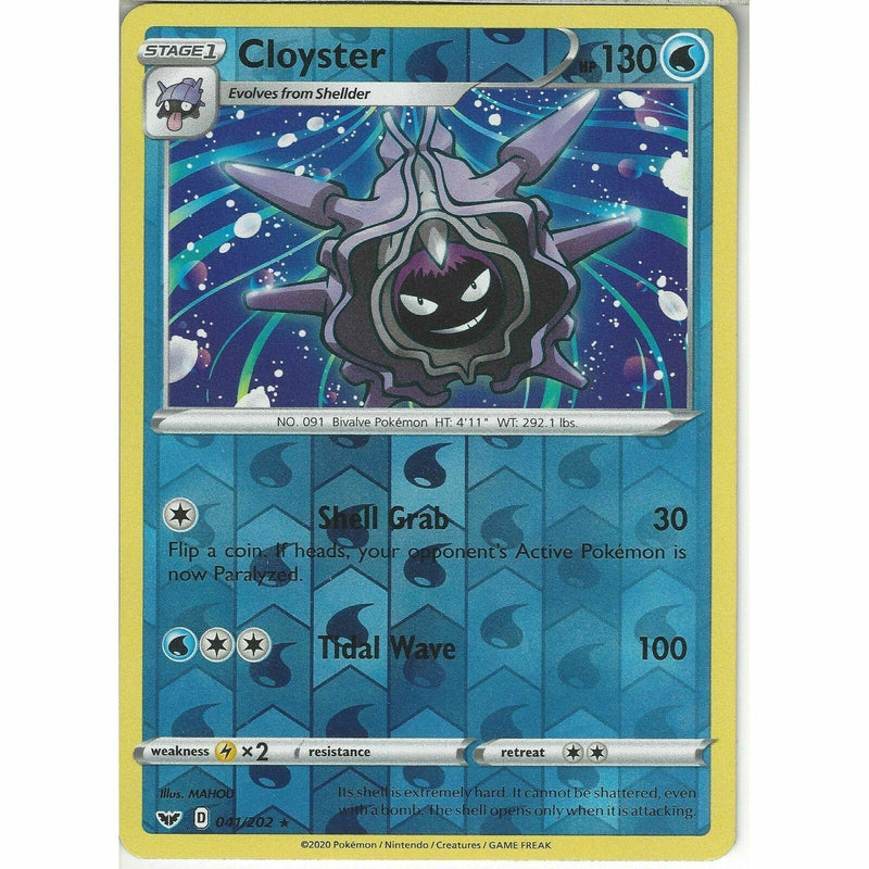 041/202 Cloyster | Rare Reverse Holo Card | Pokemon Sword and Shield ( - Recaptured LTD 041/202 Cloyster | Rare Reverse Holo Card | Pokemon Sword and Shield ( - Recaptured LTD