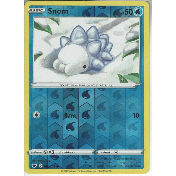 063/202 Snom | Common Reverse Holo Card Pokemon TCG Sword &amp;amp; Shield (Base Set) - Recaptured LTD