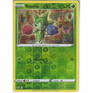 002/202 Roselia | Common Reverse Holo Card Pokemon TCG Sword &amp;amp; Shield (Base Set)