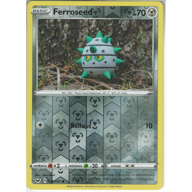 ferroseed pokemon card Ferroseed - SWSH04: Vivid Voltage - Pokemon